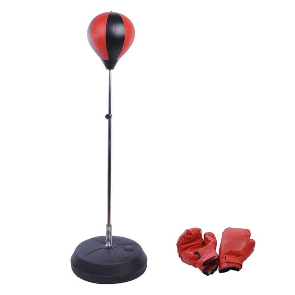Adjustable Boxing Punching Bag, Kids Training Speed Ball with Gloves