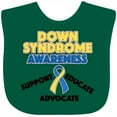 thumbnail image 3 of Inktastic Down Syndrome Awareness Support, Educate, Advocate Boys or Girls Baby Bib, 3 of 4