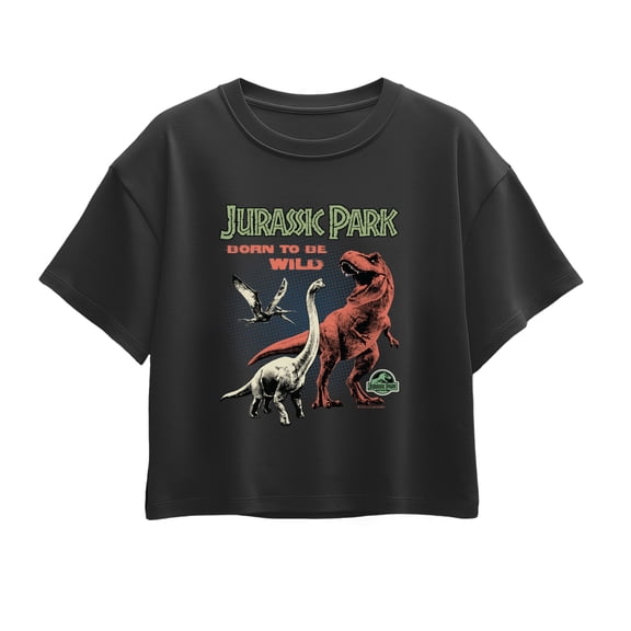 Jurassic Park - Born to be Wild - Youth Girls Boxy T-Shirt