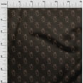thumbnail image 3 of oneOone Viscose Jersey Brown Fabric Floral Sewing Craft Projects Fabric Prints By Yard 60 Inch Wide, 3 of 5