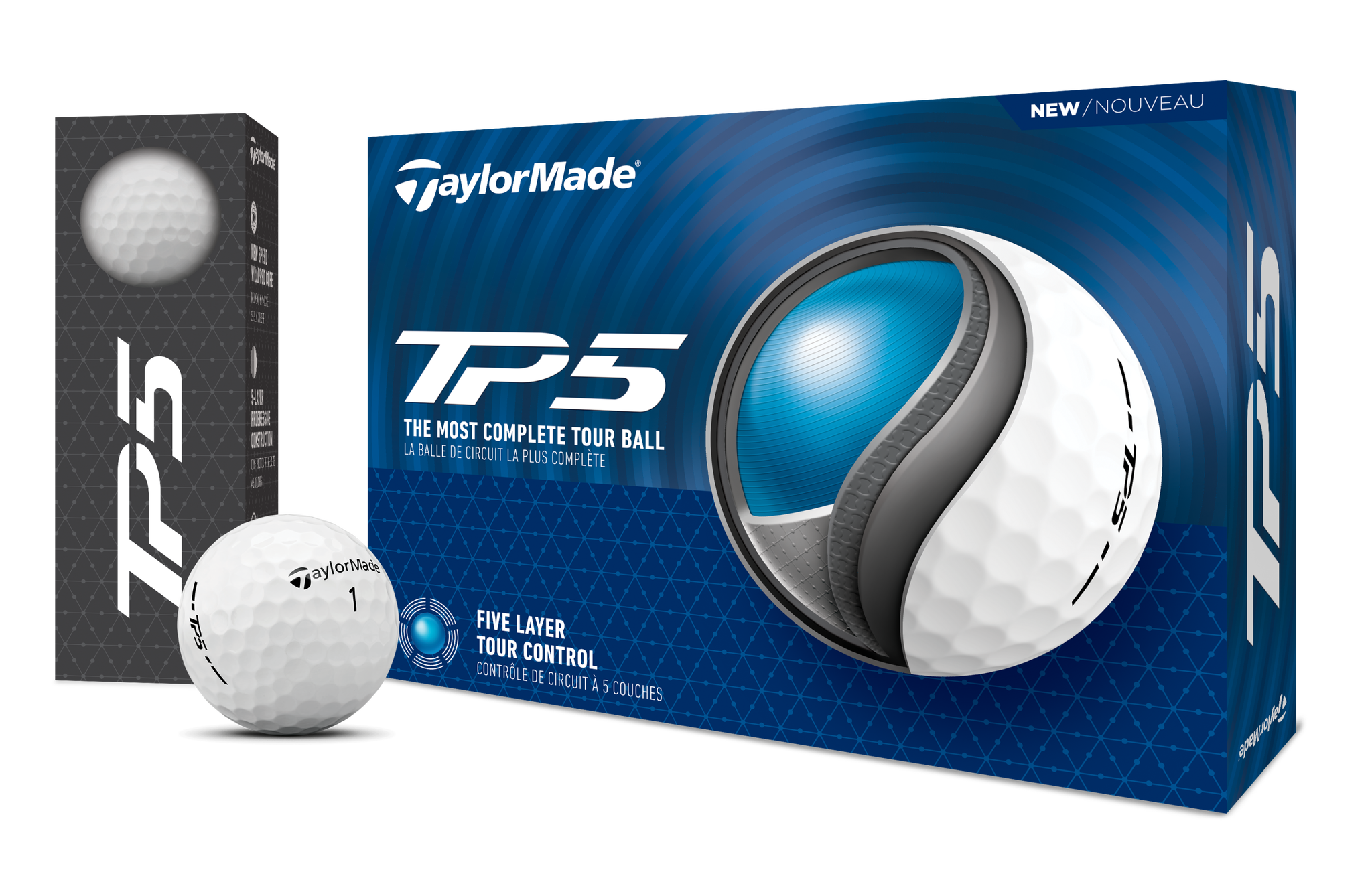 TaylorMade 2025 TP5 Golf Balls, 12 Pack, White photo 5