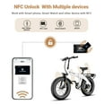 thumbnail image 6 of Luckeep X1 Lite Foldable Electric Bike for Adults 1500W Peak Motor,720WH Removable Battery,28MPH 60 Miles,20"*4" Fat Tire All-Terrain E-bike with Front Suspension,Mountain Electric Bicycle,UL2849, 6 of 10
