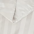 thumbnail image 4 of ANMINY Satin Sheets Full Silk Sheets White Stripe Bed Sheet Set Deep Pocket Bed Flat Fitted Sheet, 4-Pieces, 4 of 7