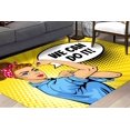 thumbnail image 4 of Living Room Rugs, Rugs, Woman Power Rug, Workplace Rug, Rug, Entryway Rug, Runner Rug, Abstract Rugs, Cute Rugs, Yellow Rug, 3.9'x5.9' - 120x180 cm, 4 of 4