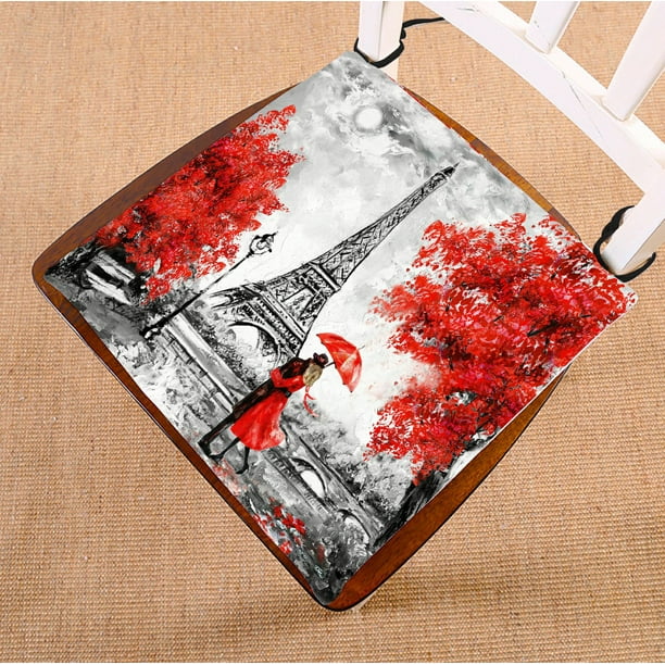 ABPHQTO Paris European City Landscape France Eiffel Tower Chair Pad
