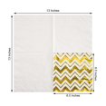 thumbnail image 3 of Efavormart 20 Pack 3 Ply Metallic Gold Chevron Paper Napkins Wedding Cocktail Napkins Dinner Napkins, 3 of 5