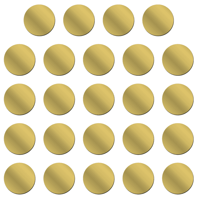 Likrtyny Etiqueta Engomada La Pared Del Espejo 3D Room Art Home Acrílico Mural Decor (Oro 10 Cm)