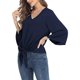 thumbnail image 3 of Txlixc Blusa de color sólido para mujeres Txlixc moda, 3 of 6