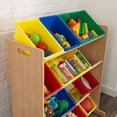 thumbnail image 4 of KidKraft Wooden Sort It & Store It Bin Unit with 12 Plastic Bins - Primary & Natural, 4 of 6
