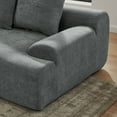 thumbnail image 6 of 110.25x67'' Modular Sectional L-Shape Sofa Couch with Lounge Chaise ,Velvet Upholstered Fluffy Compressed Sofa for Living Room Bedroom No Assembly Required, 6 of 11