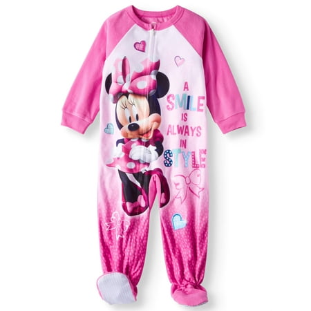 - Minnie Mouse Microfleece Footed Blanket Sleeper (Toddler Girls)