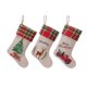 thumbnail image 1 of 3 Piezas Medias de Navidad Árbol de Navidad Alce Lino Coche Medias de Navidad Bolsa de Regalo Calcetines Bolsa de Regalo de Dulces, 1 of 5
