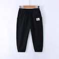 thumbnail image 4 of Boys Baseball Pants Black Youth Sweatpants Drawstring Pants with Pockets Boys Solid Pants Navy Sweat Pants Boys Joggers Girls Sweatpants Size 6, 4 of 5