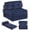 Navy Blue, variant on Costway Folding Sofa Bed, Convertible Sleeper Chair with Pillow Back Support Corduroy Cover Gray