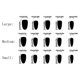thumbnail image 3 of Autumn Themed Press On Nail 30PCS Christmas Striped Design With Golden Friendly ABS Fake Nail Short Square, 3 of 5
