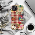 thumbnail image 6 of Playful Gingham & Plaid Collage Phone Case, Cat, Apple & Ladybug Design iPhone Cover, Protective Case for iPhone 17 16 15 14 13 12 11 Pro Plus Max Mini, 6 of 6