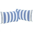 thumbnail image 1 of Noble House Coronado Striped Rectangular Throw Pillow in Blue (Set of 2), 1 of 13
