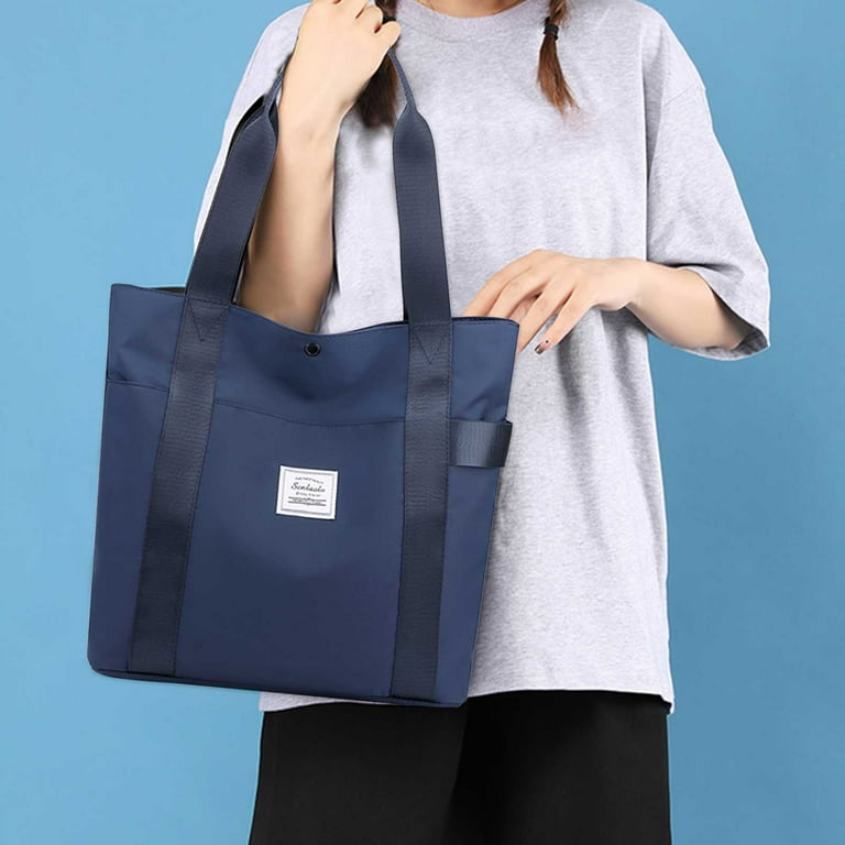 Women Tote Bag Large Shoulder Bag Top Handle Handbag With Yoga Mat Buckle  For Gym, Work, School