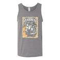 thumbnail image 2 of Wild Bobby Star Dust Horse Black and Yellow Distressed Vintage Men Tank Top, Heather Grey, 3X-Large, 2 of 6