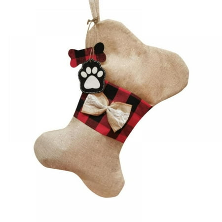 

[Clearance!]Christmas Pet Socks Christmas Decoration Gingbu Bone Fish Xmas Socks