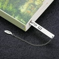 thumbnail image 3 of Funny Stainless Steel Bookmark - ‘Just Chapter’ Design for Book Lovers - Unique Reading Gift with Leaf Pendant, 3 of 5