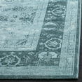thumbnail image 3 of SAFAVIEH Vintage Tryik Traditional Area Rug, Light Blue/Dark Blue, 4' x 5'7", 3 of 7