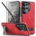 thumbnail image 1 of Funda de teléfono WTCASE de piel magnética fuerte para Samsung S25 Ultra, 1 of 6