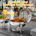 thumbnail image 4 of Juego de platos GGIU de 5 litros para buffet con tapa de acero inoxidable, 4 of 6