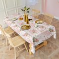 thumbnail image 3 of Pioneer Flower Floral Print Pattern Rectangle Tablecloth 60"x102", Waterproof Polyester Table Cloth, Wipeable Spillproof for Dining Camping Indoor Outdoor, 3 of 6