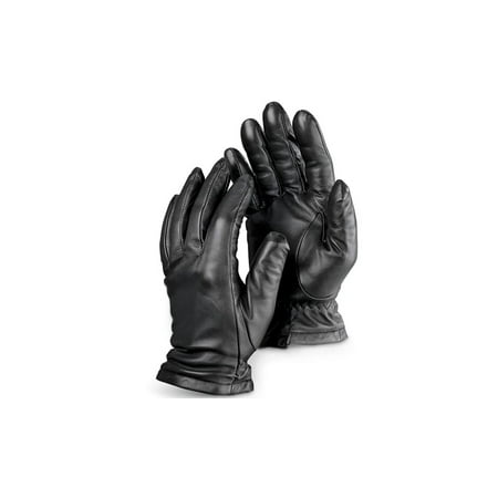 Ladies Leather Driving Gloves - Unisex Black Synthetic Leather Fashion Driving Gloves (Large)