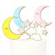 thumbnail image 1 of 3 Sets Baking Cake Topper Cake Picks Moon Star Cloud Shape for Wedding Party Birthday (Blue, Yellow and Pink for Each 1 Set), 1 of 3