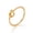 Gold, variant on Women's Stainless Steel Ring Elegant Geometric Band Electroplated Titanium Steel Jewelry Ring for Her