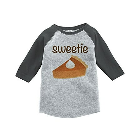 

7 ate 9 Apparel Baby s Sweetie Pie Thanksgiving Grey Raglan