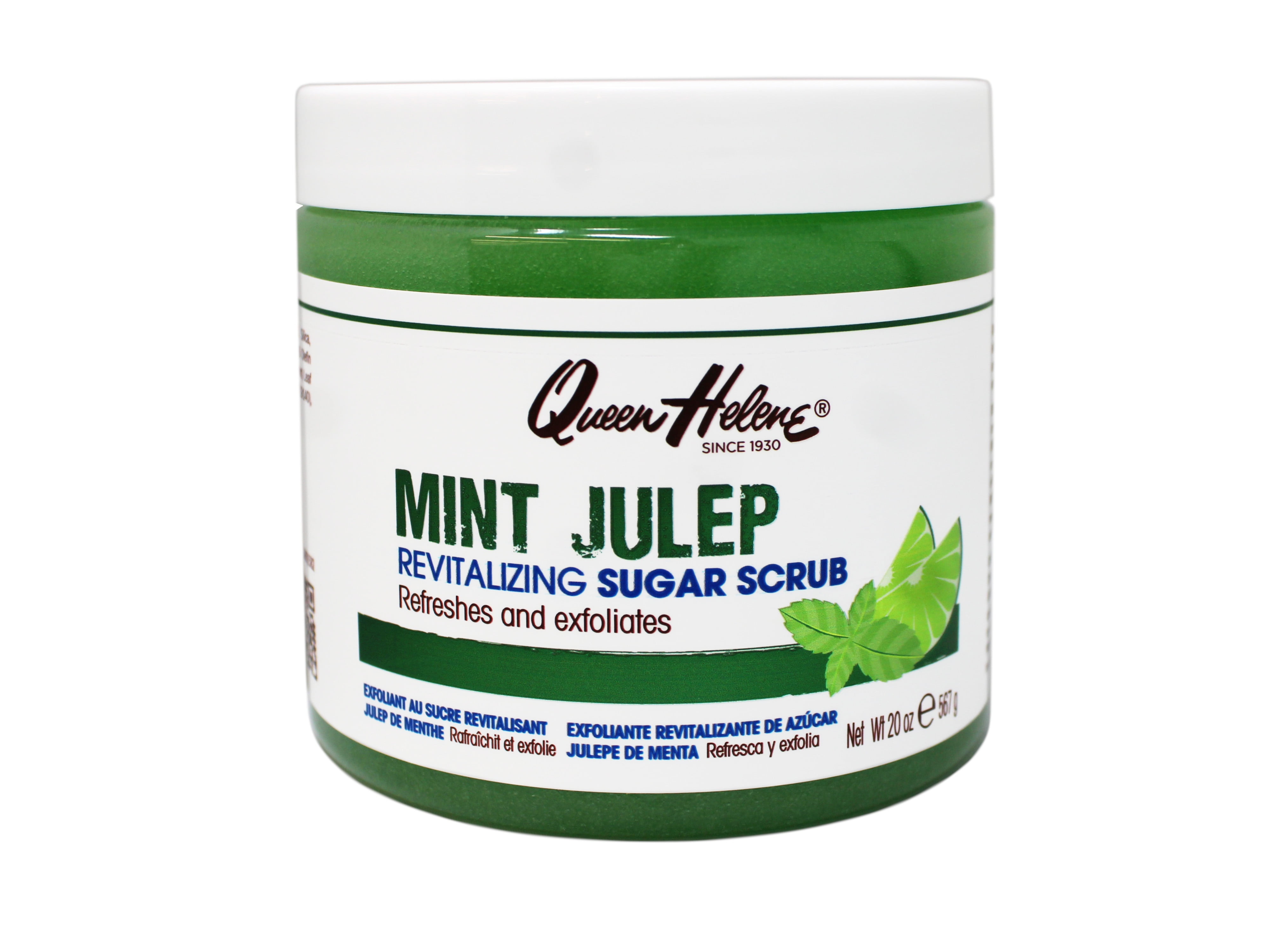 Queen Helene Mint Julep Revitalizing Sugar Scrub, Refreshes and Exfoliates, 20 Ounce - 2 Pack