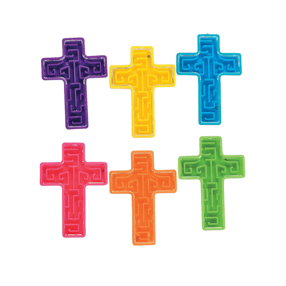 Cross Maze Puzzles (6Dz) - Toys - 72 Pieces