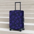 thumbnail image 6 of Fuzoiu purple flower Snowflake Print Suitcase Cover,Washable Luggage Covers for Suitcase,Elastic Luggage Protector Cover,Scratch Resistant Travel Suitcase Covers-Medium, 6 of 7