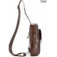 thumbnail image 4 of BULLCAPTAIN Mochila Cruzada de Cuero para Hombre Sling Bolso de Pecho para Viajes de Senderismo, 4 of 10