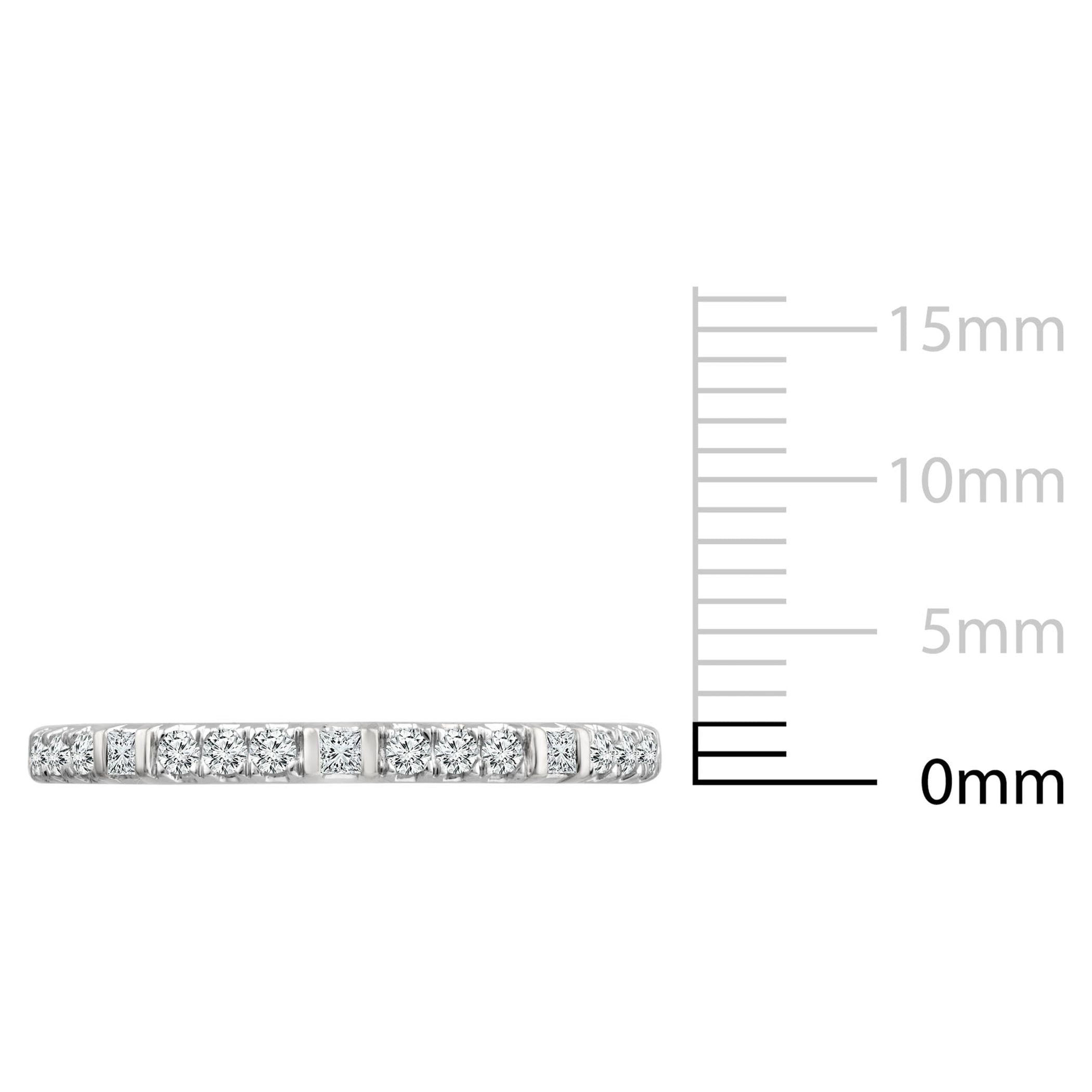 Color of Love 1/5 Carat T.W. Diamond Stackable Band in 10K White Gold (I-J,I3)