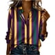 thumbnail image 3 of TaTaai Womens Festival Print Polyester Shirt Long Sleeve Round Neck Casual Lightweight Blouse Holiday Wear Fits Small Gift, 3 of 5