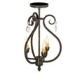 thumbnail image 4 of Meyda Tiffany 157891 Antonia 3 Light 12" Wide Semi-Flush Ceiling Fixture - Crystal, 4 of 6