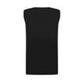 thumbnail image 4 of Liacowi Women Rhinestone Tank Tops, Adults Sleeveless Solid Color Round Neck Cutout Pullover, 4 of 9
