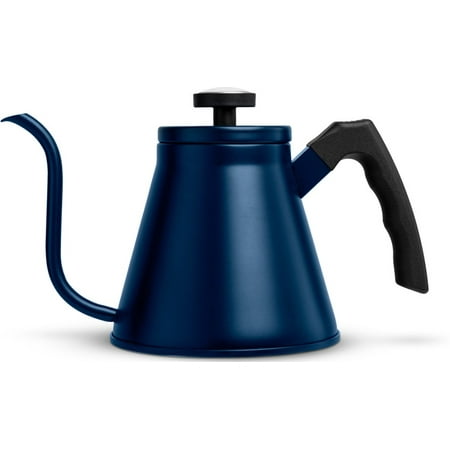 

Kook Stovetop Gooseneck Kettle with Thermometer 27 Oz Navy Blue