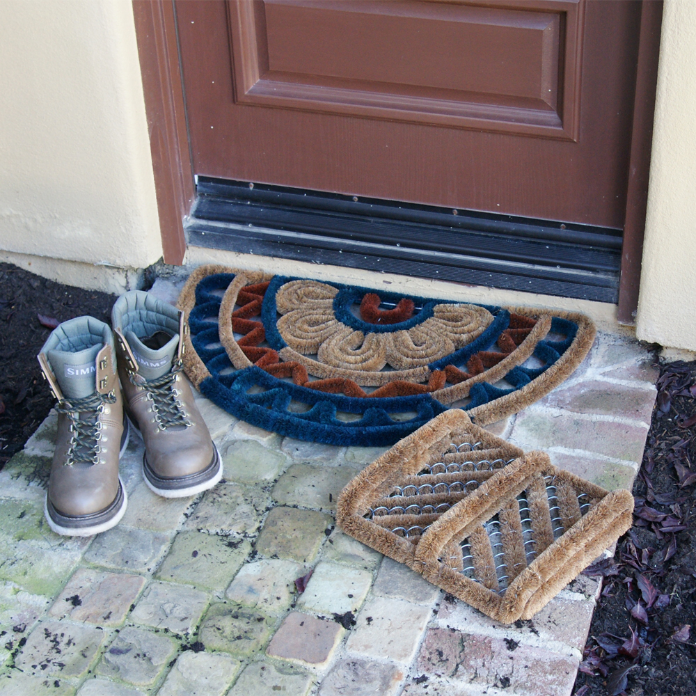 Rubber-Cal Herringbone Coir Boot Scraper Brush Doormat - image 4 of 4