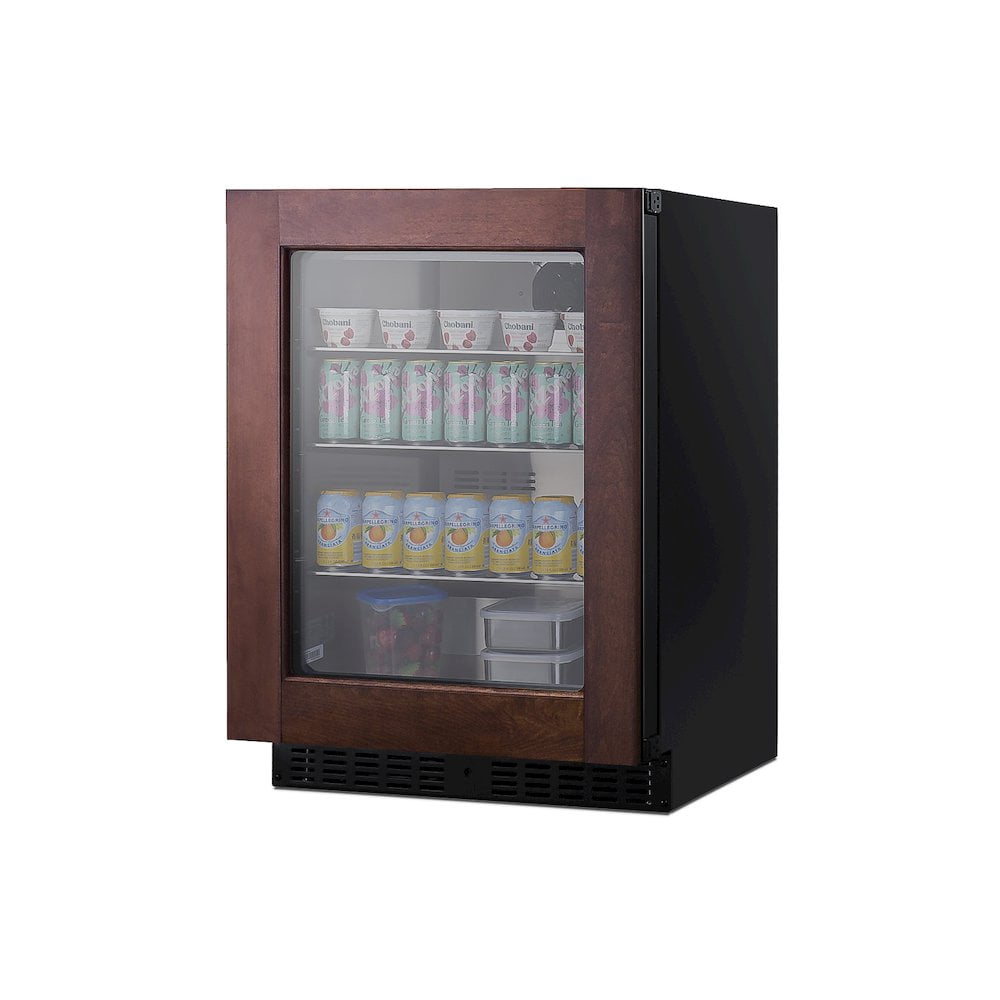 Summit ASDG2411PNR 23.38 in. Wide Built-In Beverage Center - Black