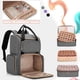 thumbnail image 3 of Mochila organizadora de esmaltes de uñas LUXJA con capacidad para 70 botellas, color gris, 3 of 8