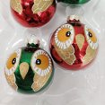 thumbnail image 2 of Holiday Time Dia 65mm 4Ct Owl Glass Ornament, 2 of 5