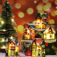 thumbnail image 3 of Pueblo De Nieve Led De Navidad Casa De Navidad Brillante Decoración De Cabaña De Cabaña De Resina Luminosa Para Decoración De Vacaciones Scienceny HA042480-01, 3 of 6
