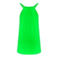 thumbnail image 5 of Wycnly Womens Dresses Beach Casual Loose Swing Tank Mini Sun Dresses Sleeveless Round Neck Solid Short Summer Dress Mint Green XXL Clothes, 5 of 5