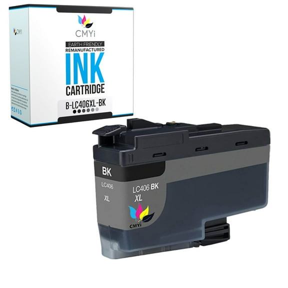 CMYi Black Printer Ink Cartridge Replacement Compatible with Brother LC406XL, 1-Pack