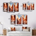 thumbnail image 4 of Designart "Canyon Mirage Beige Orange art painting" Landscape & Nature Framed Wall Art Set Of 3 - Beige Canyon Frame Canvas Set For Living Room Decor, 4 of 7